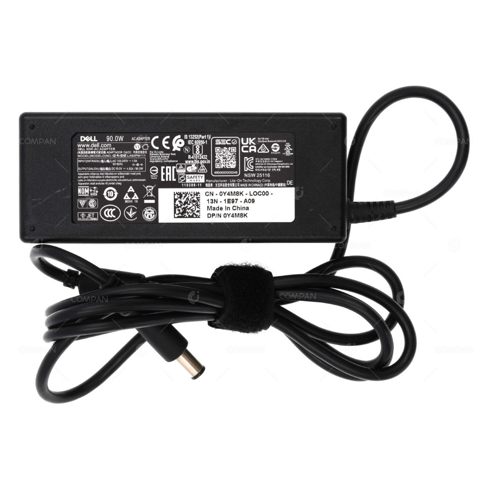 Y4M8K DELL LA90PM111 90W 19.5V 4.62A 7.4MM AC/DC ADAPTER 0Y4M8K, LA90PM111